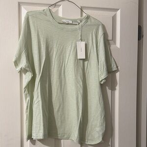 Vince relaxed slub t-shirt in Honeydew
